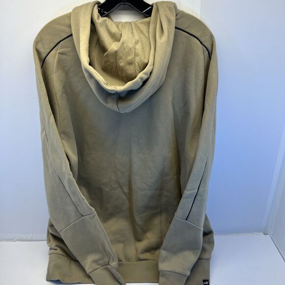 Puma Men XL Fleece Hoodie Logo Graphic Pockets Tan/Oak Color New w/Tags - Picture 8 of 9